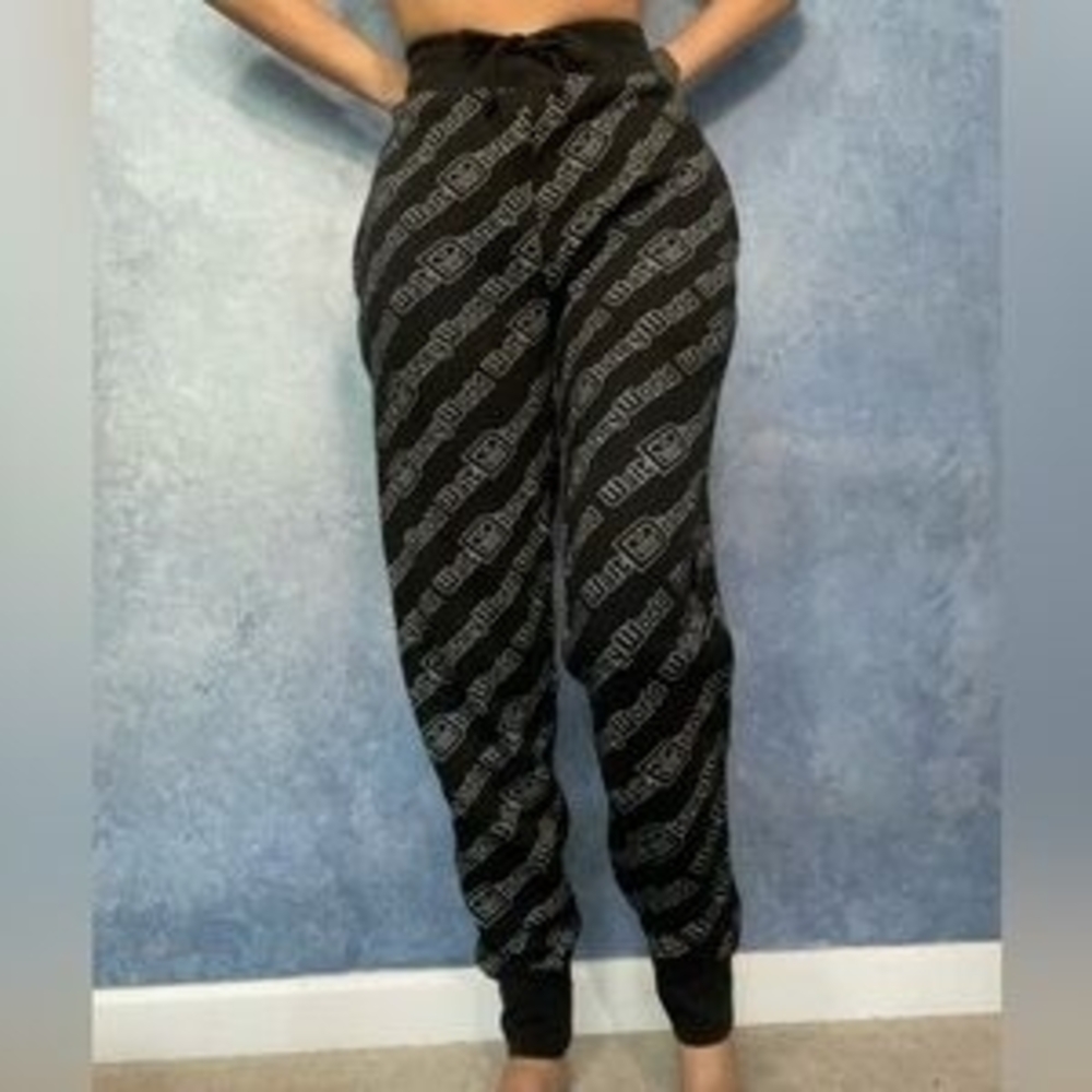 Disney Black and Gray Logo Joggers